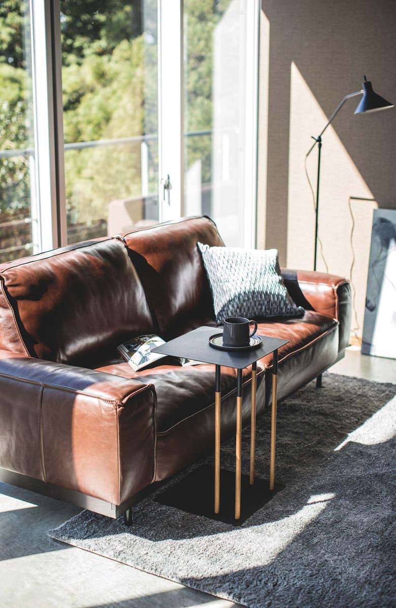 Yamazaki Sliding Side Table, Alternate, color, Black