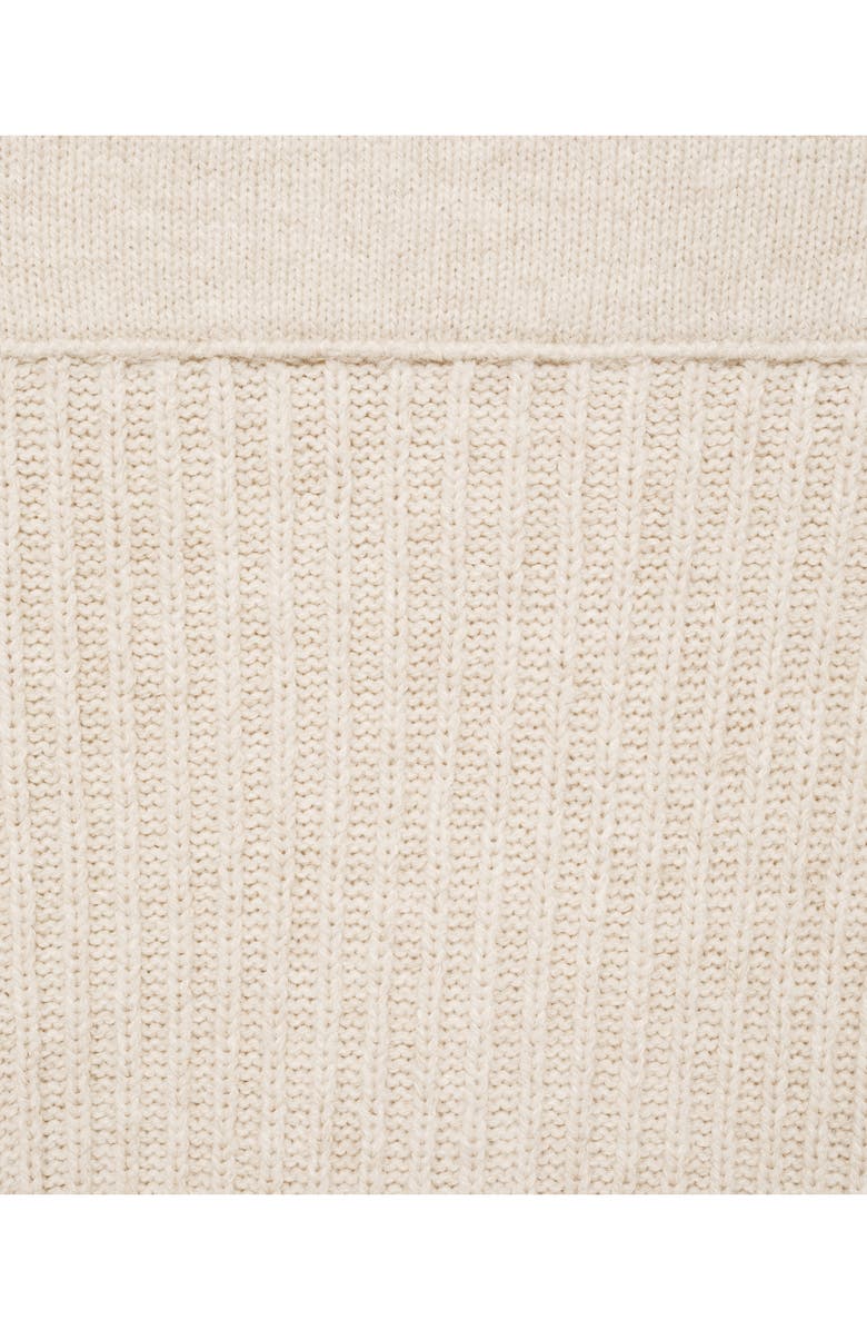 MANGO Granado Asymmetric Rib Sweater Skirt, Alternate, color, 