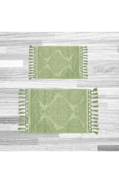 Jean Pierre New York Ricardo 2-piece Bath Mat Set In Green