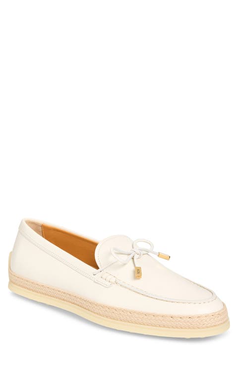 Raffia Trim Boat Shoe (Women)