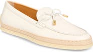 Tod's Raffia Trim Boat Shoe