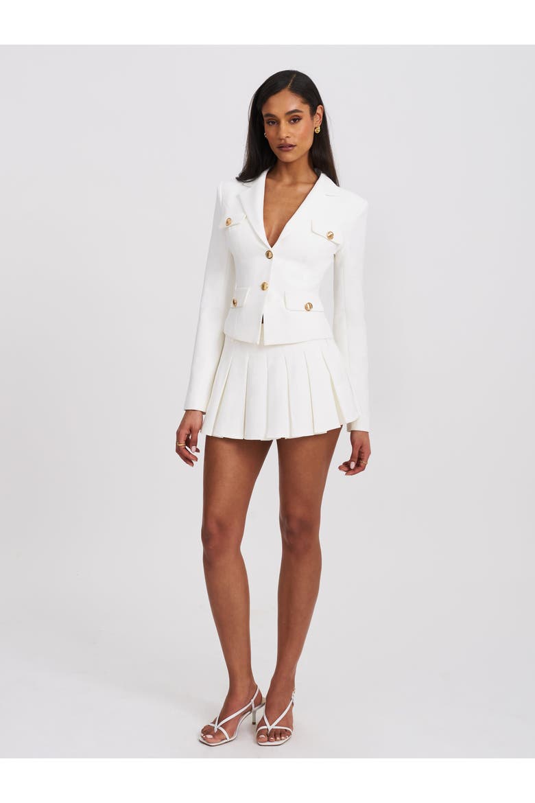Oakley Structured Tailored Button Blazer Jacket, Alternate, color, White