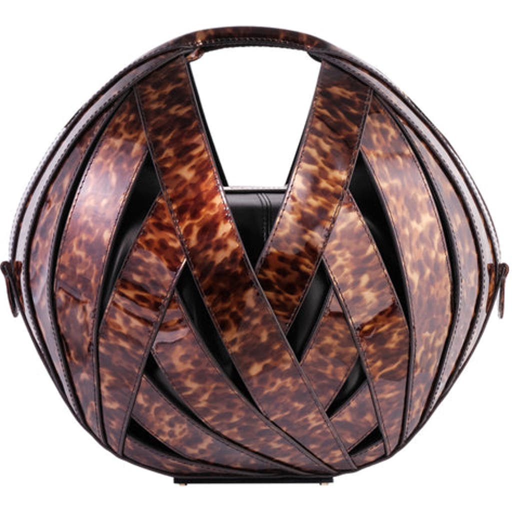 Perrin Paris Le Panier Handbag In Ecaille Brown