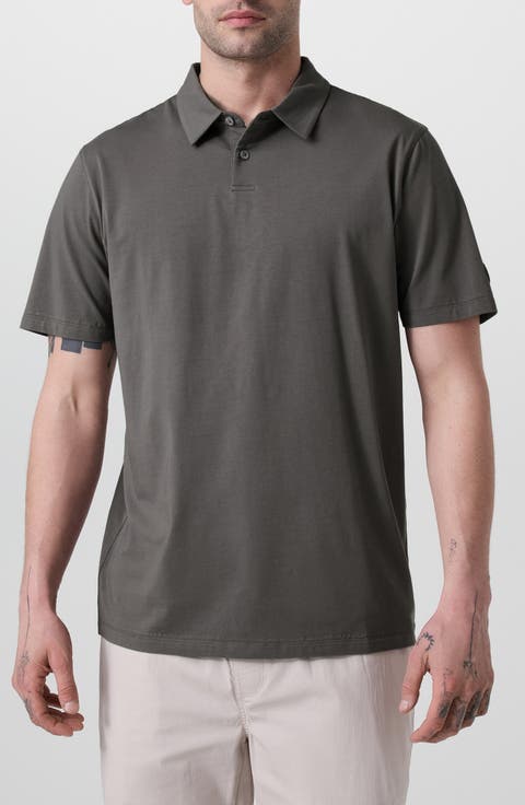 Feather Stretch Cotton Polo