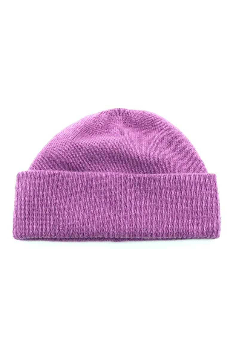 Cashmere Rib Hat, Main, color, BORA BORA PURPLE