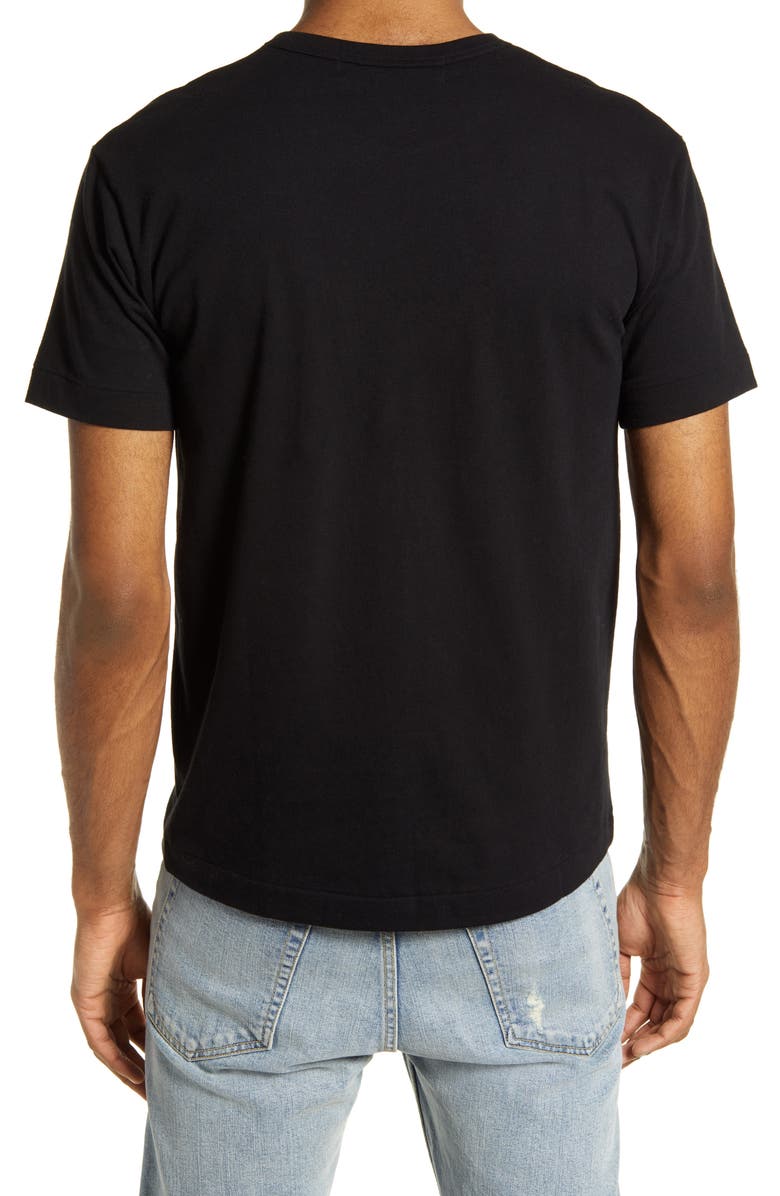 Comme des Garçons PLAY Embroidered Cotton T-Shirt, Alternate, color, 