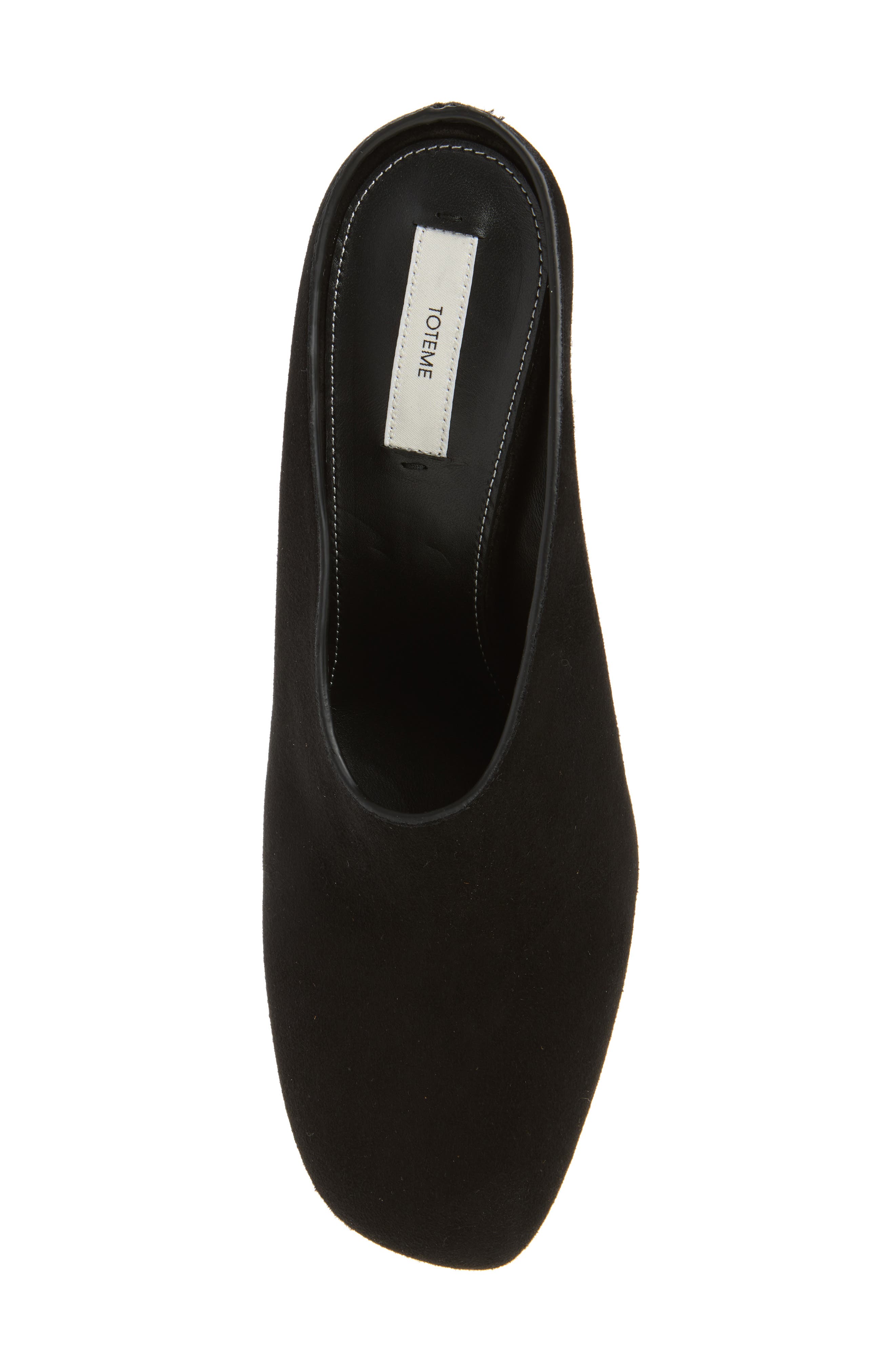 Suede Mule, Alternate, color, BLACK