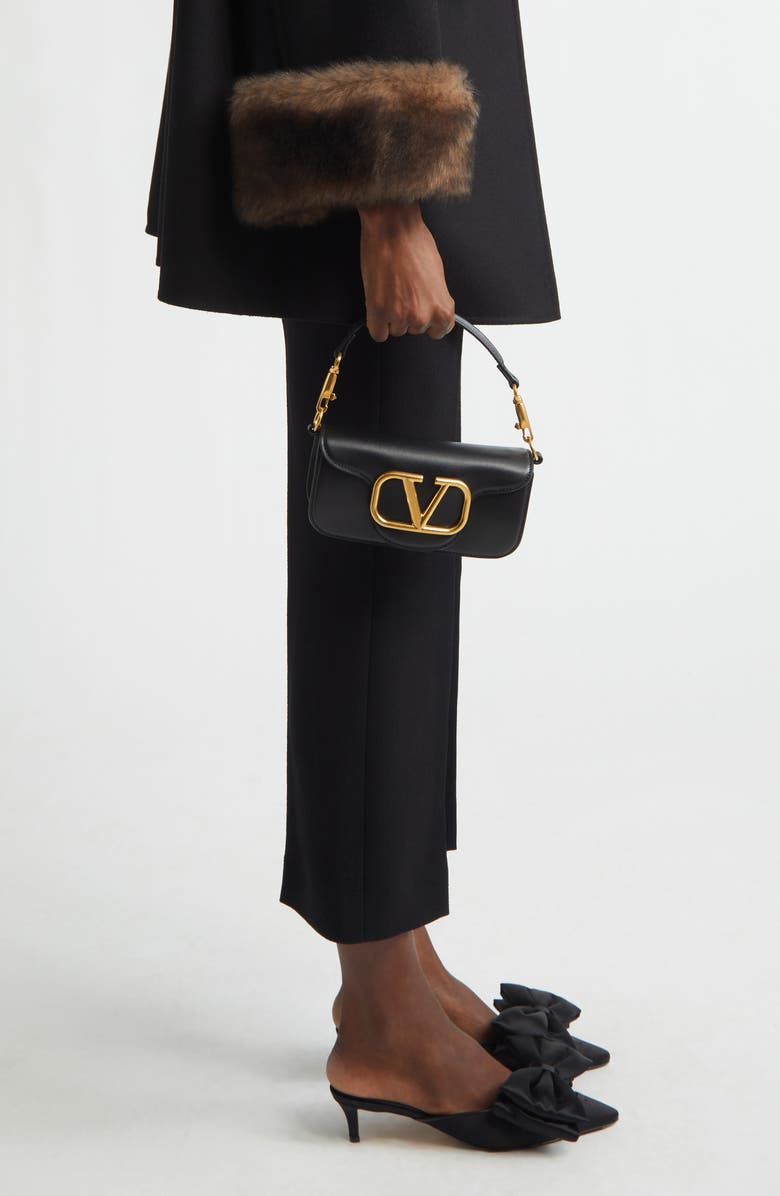 Valentino Garavani Small Locò Shoulder Bag, Alternate, color, Nero