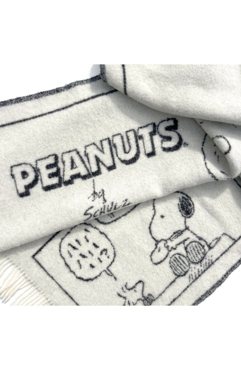 Maison Deux Peanuts Blanket, Alternate, color, Open White
