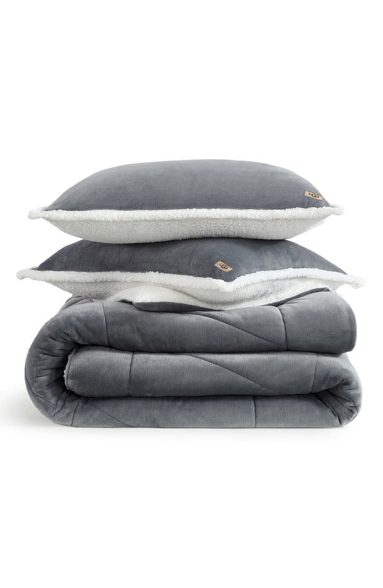 UGG<sup>®</sup> Avery Comforter & Shams Set, Main, color, Seal