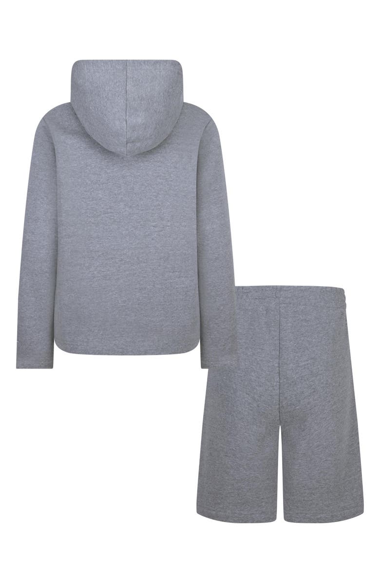 3 Brand Kids' Logo Pullover Hoodie & Shorts Set, Alternate, color, Gehcarbon