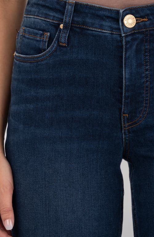 Kut From The Kloth Kelsey Raw Hem Kick Flare Jeans In Blue