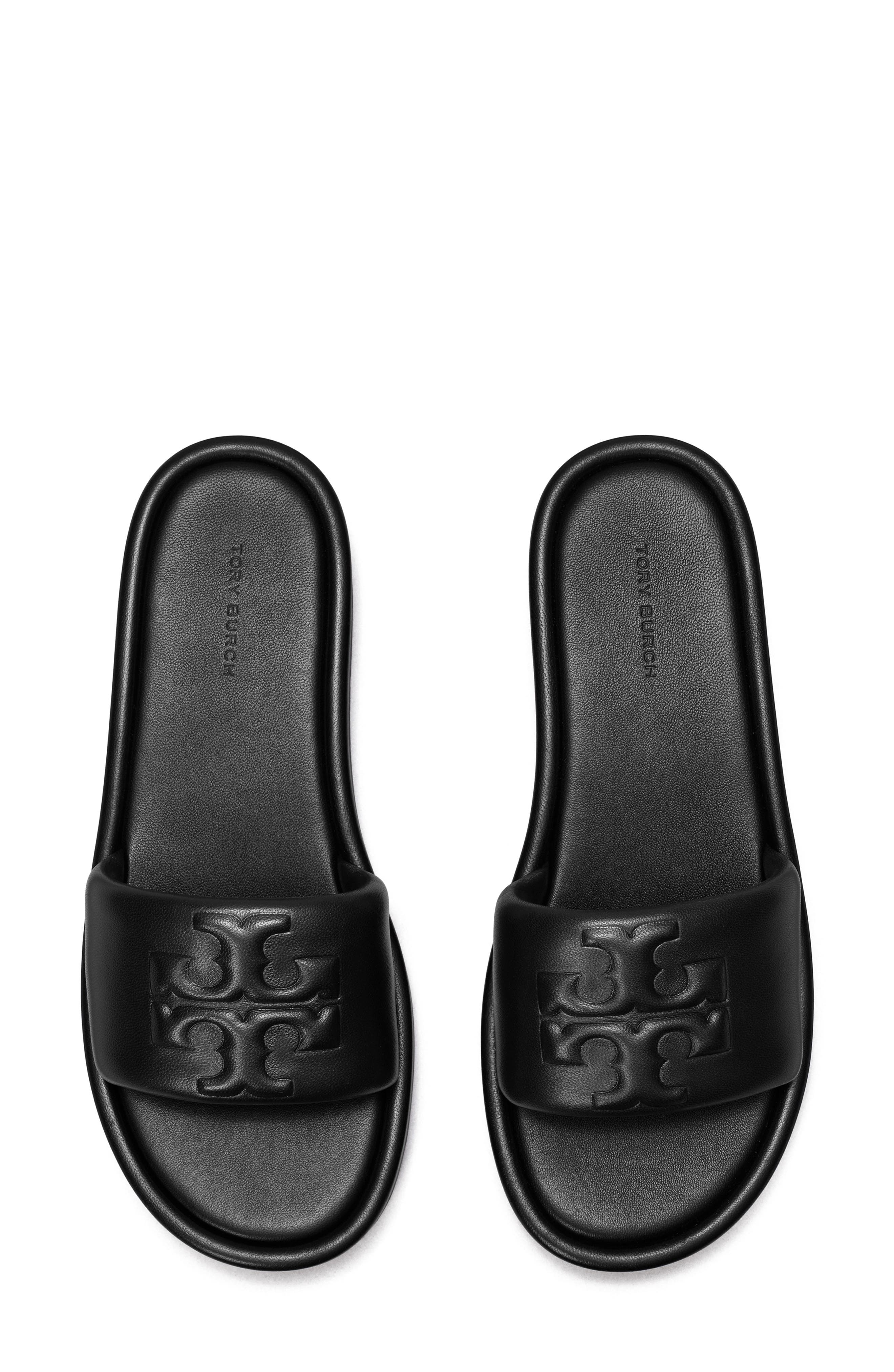 Double T Sport Platform Slide Sandal, Alternate, color, PERFECT BLACK