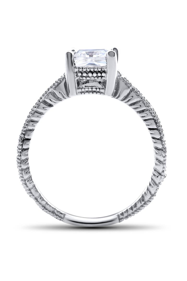 1 1/4Ct Princess Cut Diamond Engagement Ring 14k Gold Lab Grown, Alternate, color, 14k White Gold