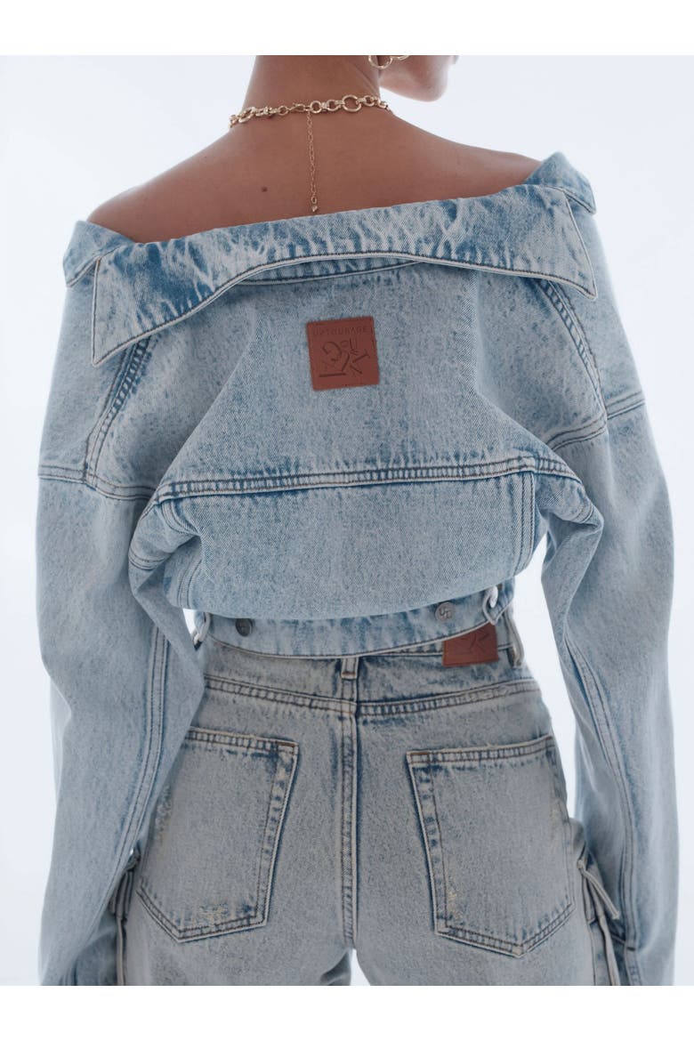 Webster Crop Jacket, Alternate, color, DENIM BLUE