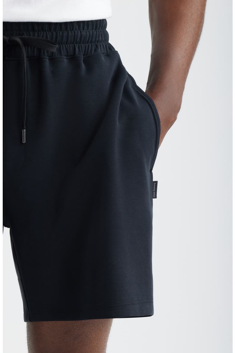Luxe Traveler Knit Shorts, Alternate, color, BLACK