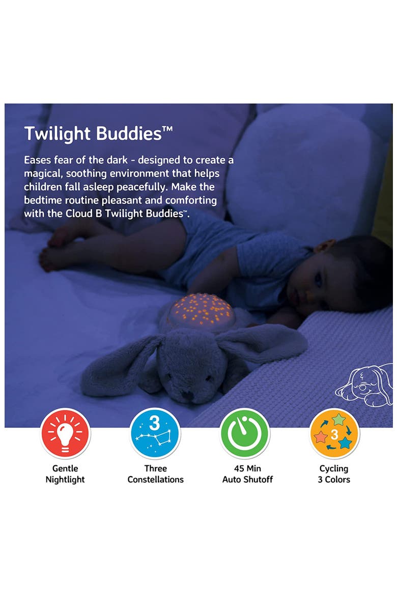 Twilight Buddies - Calming Plush Toy & Nightlight Star Projector, Alternate, color, BEIGE