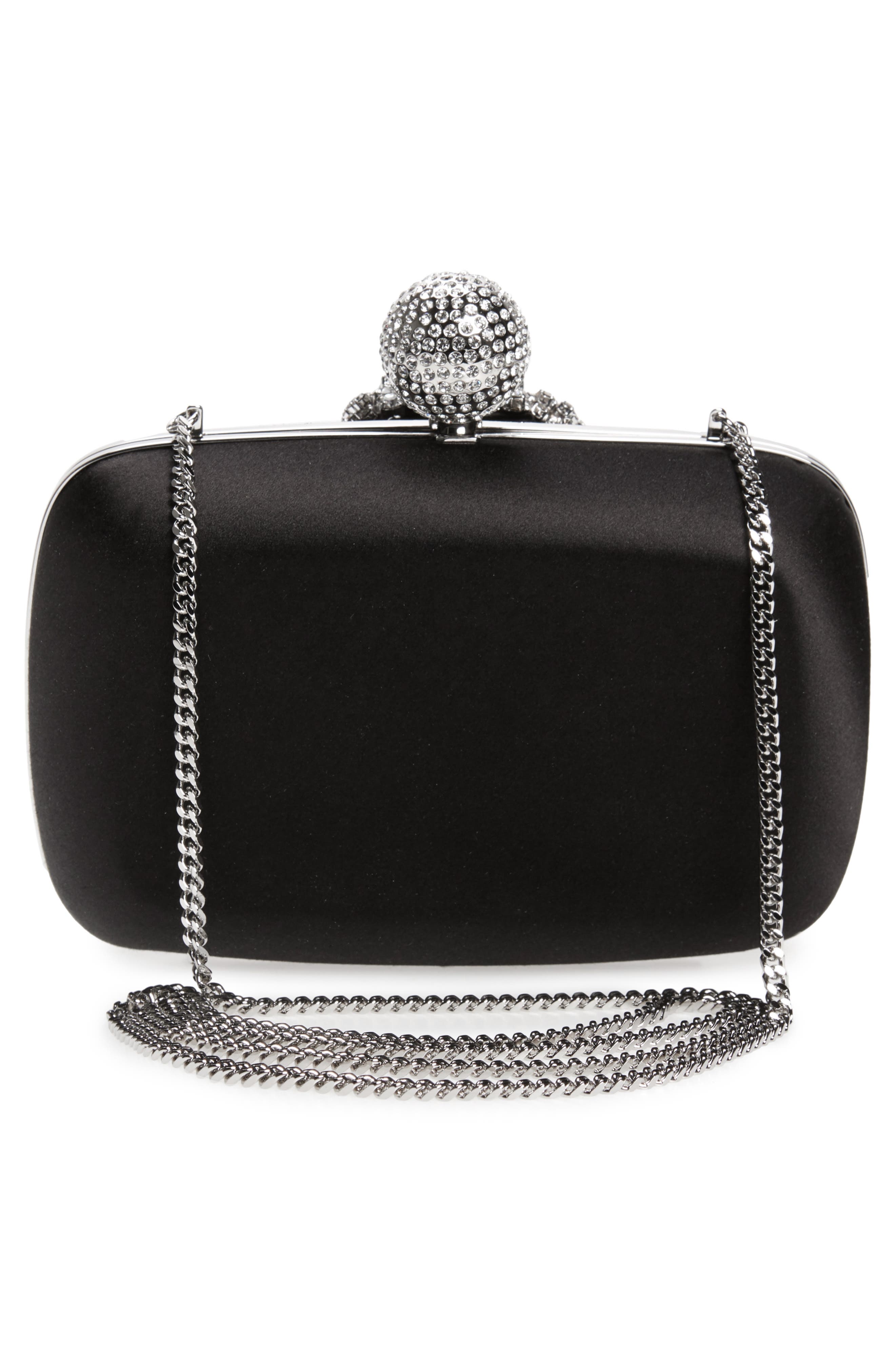 Roger Vivier Marlene Crystal Fringe Box Clutch, Alternate, color, 