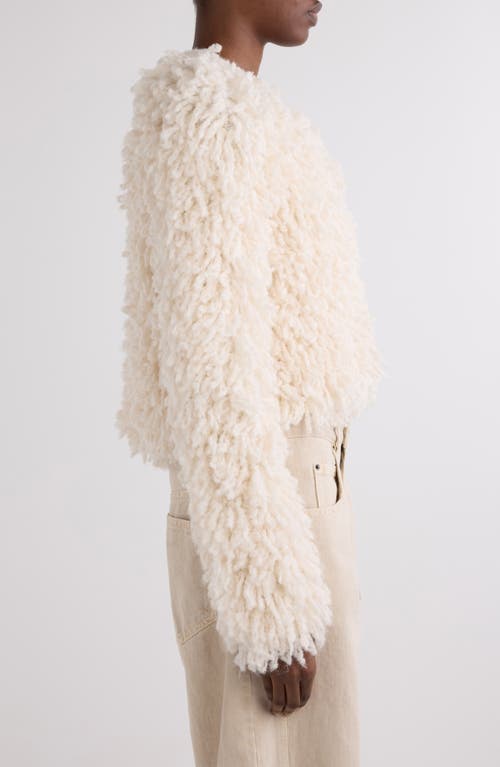 Isabel Marant Fedra Chenille Jacket In White