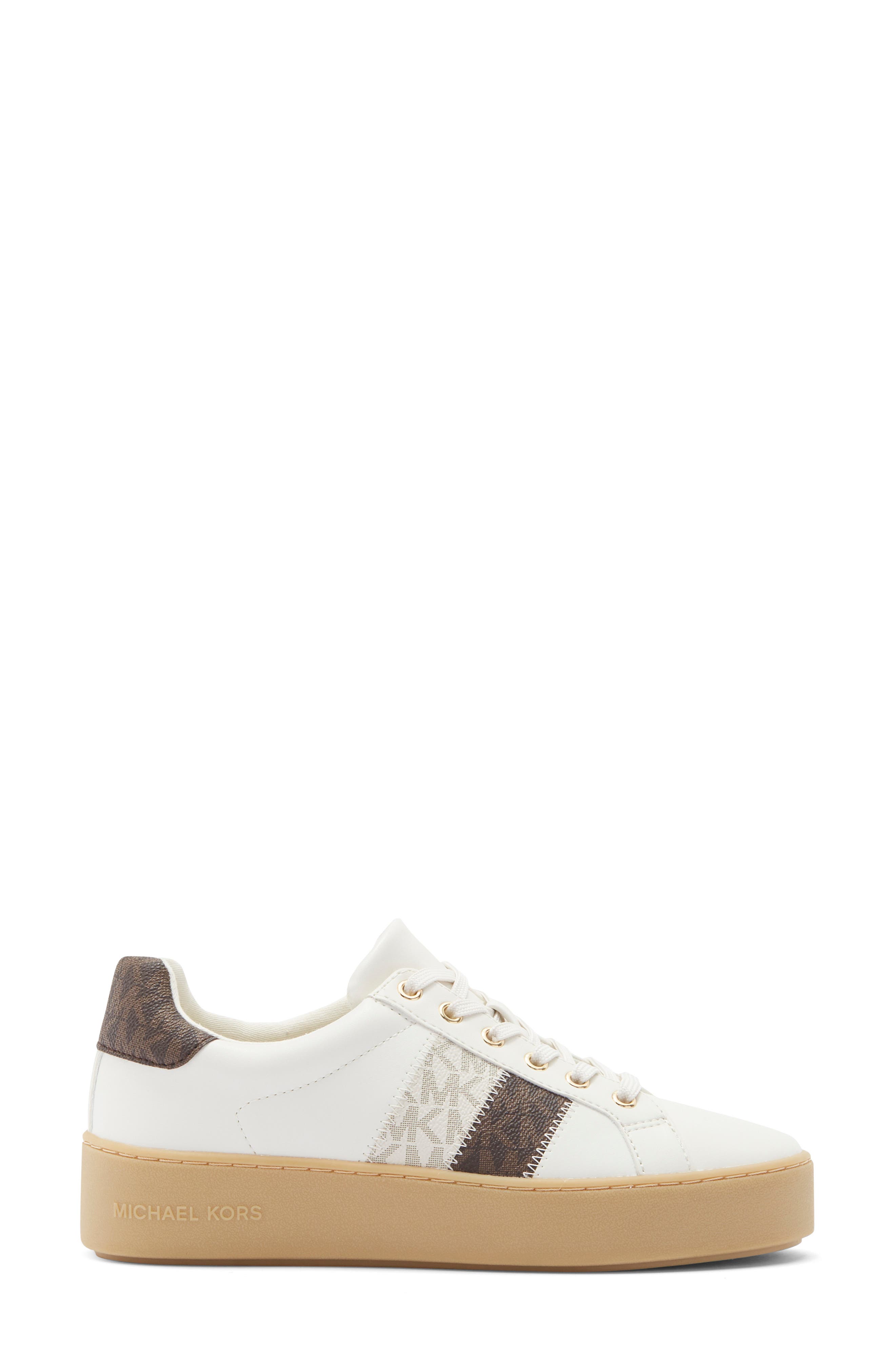 MICHAEL Michael Kors Poppy Low Top Sneaker, Alternate, color, Brown