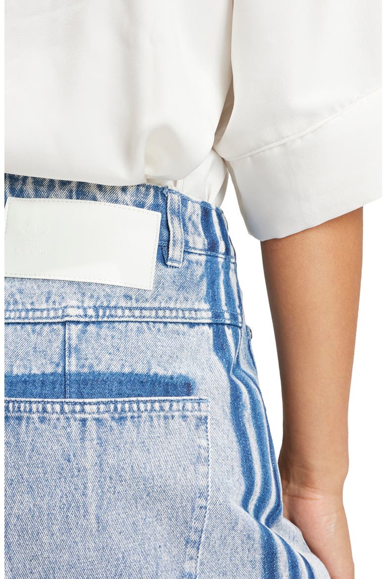 x KSENIASCHNAIDER Fray Hem Denim Skirt, Alternate, color, LIGHT DENIM