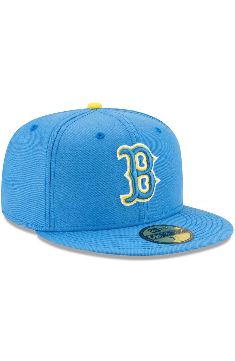 New Era Men's New Era Light Blue Boston Red Sox 2021 City Connect 59FIFTY Fitted Hat, Alternate, color, Light Blue
