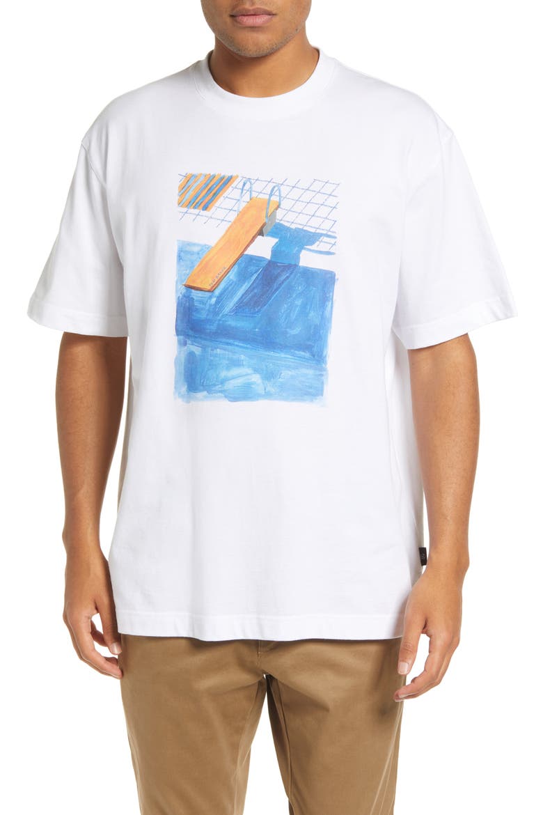 Arafura Graphic Tee, Main, color, WHITE