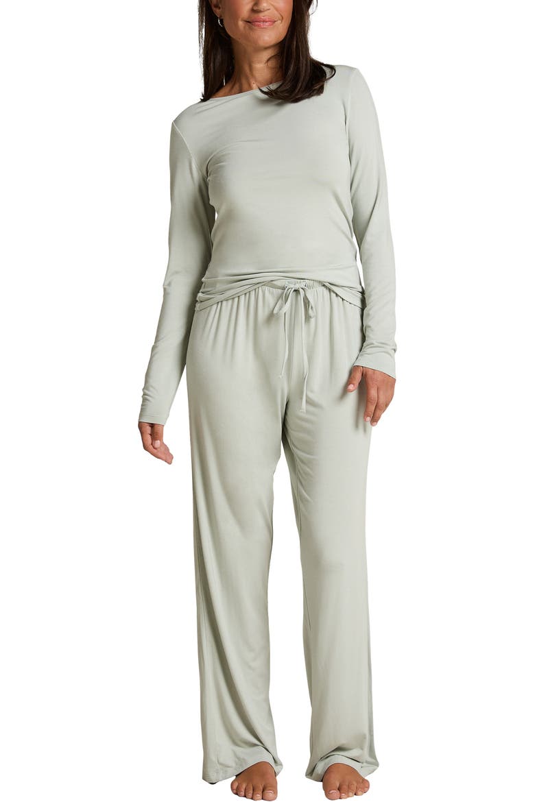 Pajama Set, Main, color, Grey