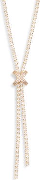 EYE CANDY LOS ANGELES Bella Cubic Zirconia Lariat Necklace