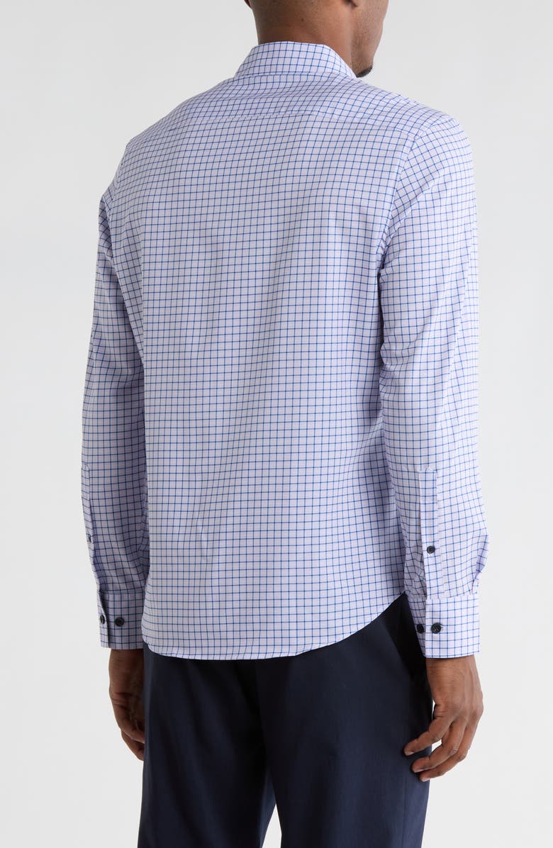 CONSTRUCT Grid Print Stretch Dress Shirt, Alternate, color, Lilac