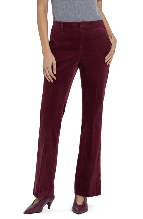 Felicity High Waist Velvet Flare Pants