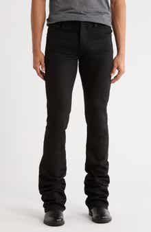 PURPLE BRAND Super Stack Coated Flare Jeans