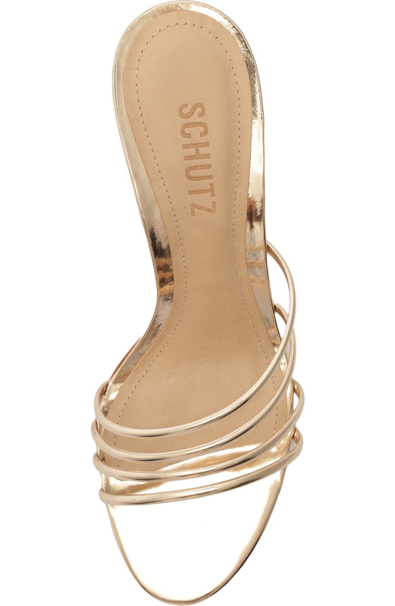 Schutz Inez Sandal, Alternate, color, Platina