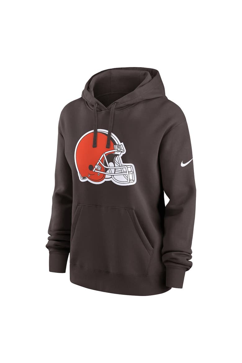 Women's Nike Brown Cleveland Browns Club Fleece Pullover Hoodie, Alternate, color, Brown