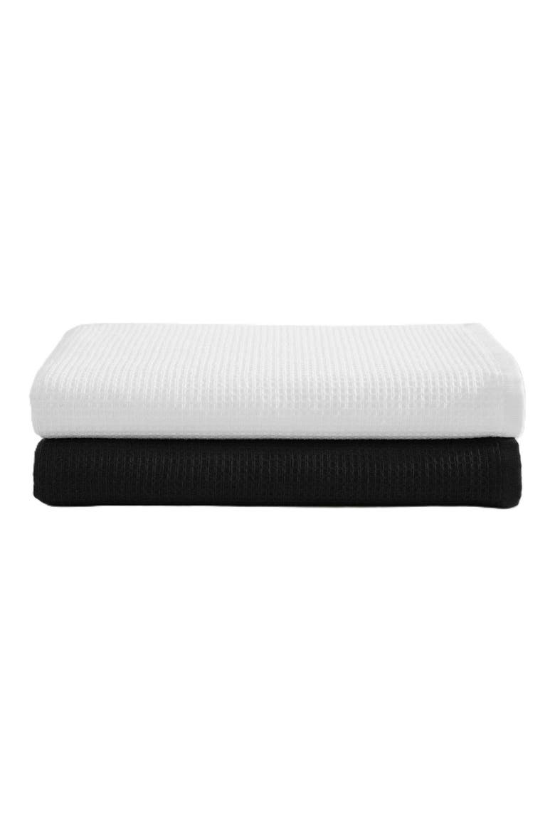 Eternity Set of 2 Bath Sheets, Alternate, color, WHITE