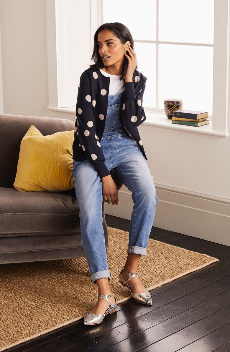 Boden Berkshire Polka Dot Cardigan, Alternate, color,