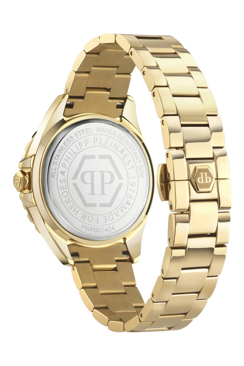Plein Heaven Bracelet Watch, 38mm, Alternate, color, GOLD