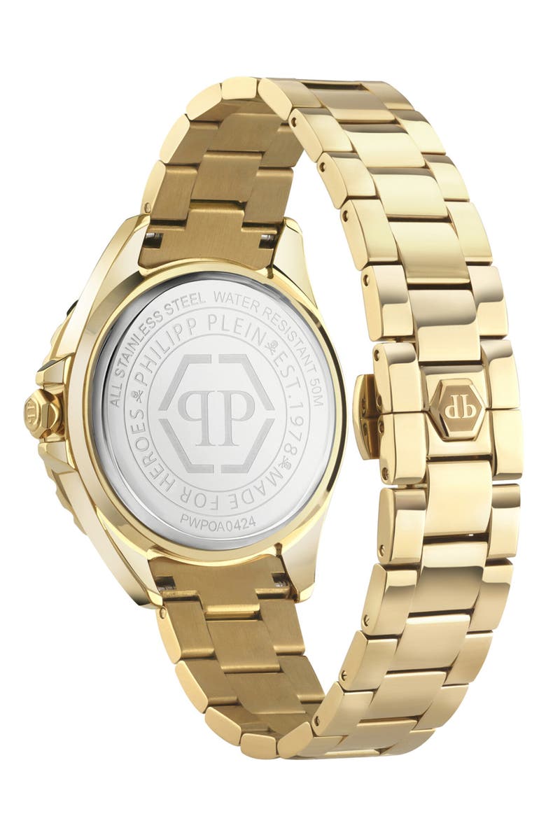 PHILIPP PLEIN Plein Heaven Bracelet Watch, 38mm, Alternate, color, Gold