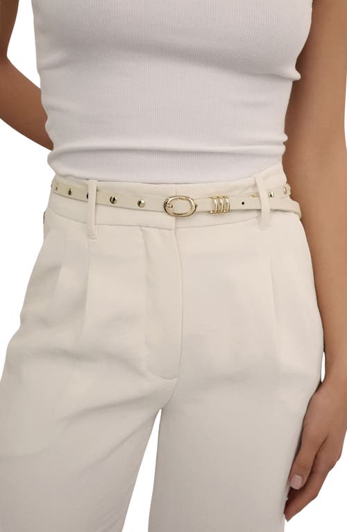 Ettika Skinny Studded Leather Belt