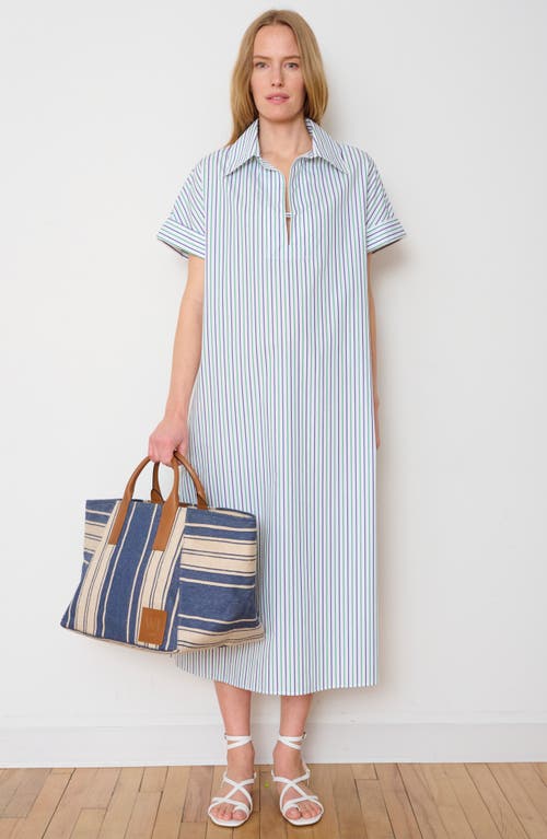 We-ar4 The Riviera Striped Canvas Tote Bag