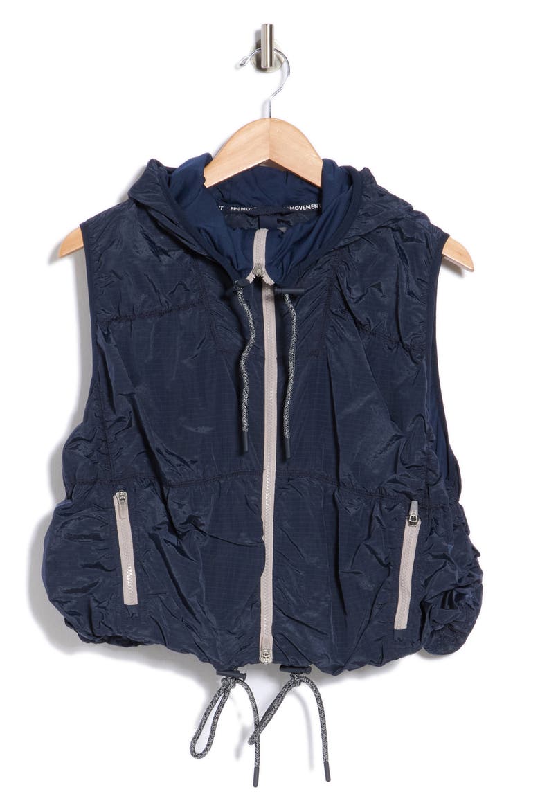 Light Packer Hike Hooded Vest, Alternate, color, MIDNIGHT NAVY