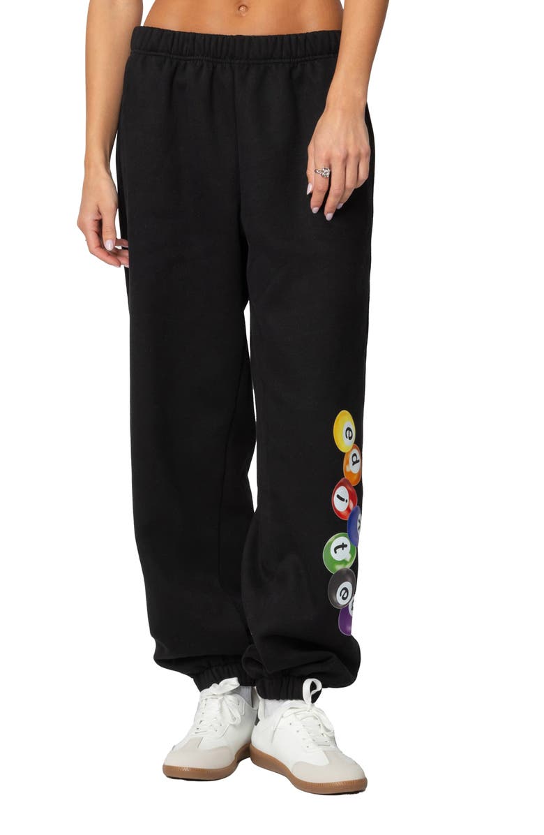EDIKTED Billiard Oversized Joggers, Main, color, Black