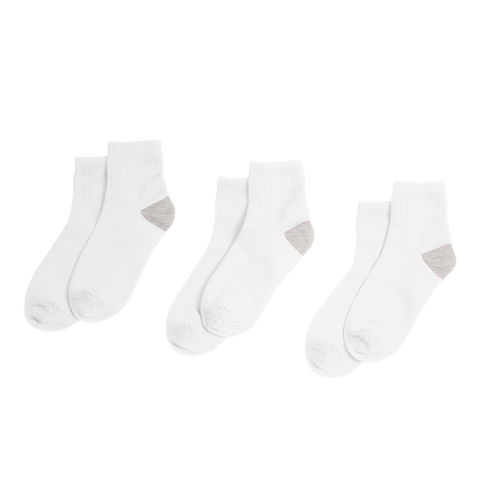 Kids Quarter Sock 3-Pack