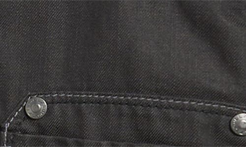 Level 7 Coated Denim Jacket In Black