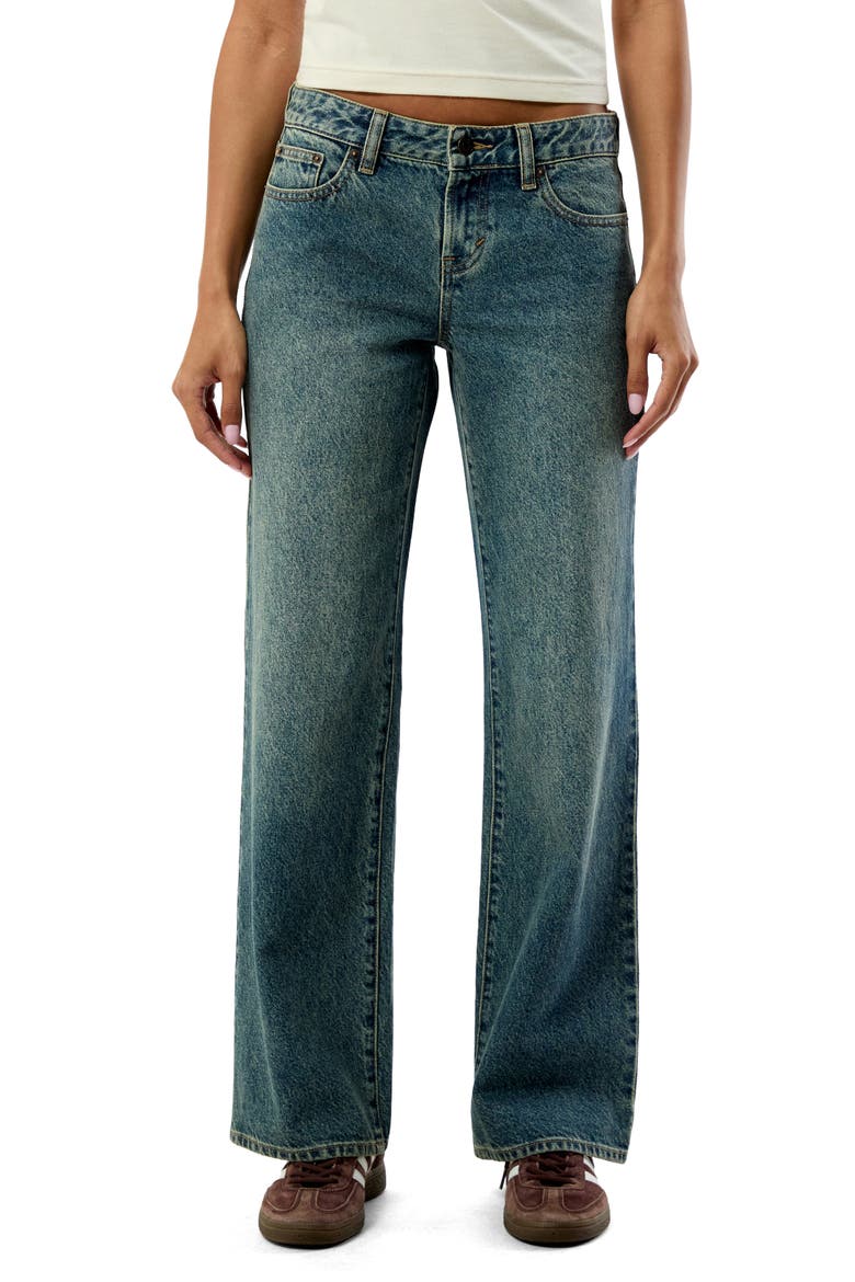 Zoe Girlfriend Jeans, Main, color, LIGHT INDIGO