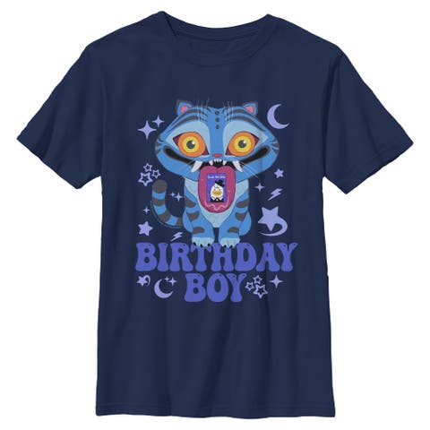 Boy's Kpop Demon Hunters Derpy Birthday Boy Save the Day  Graphic T-Shirt