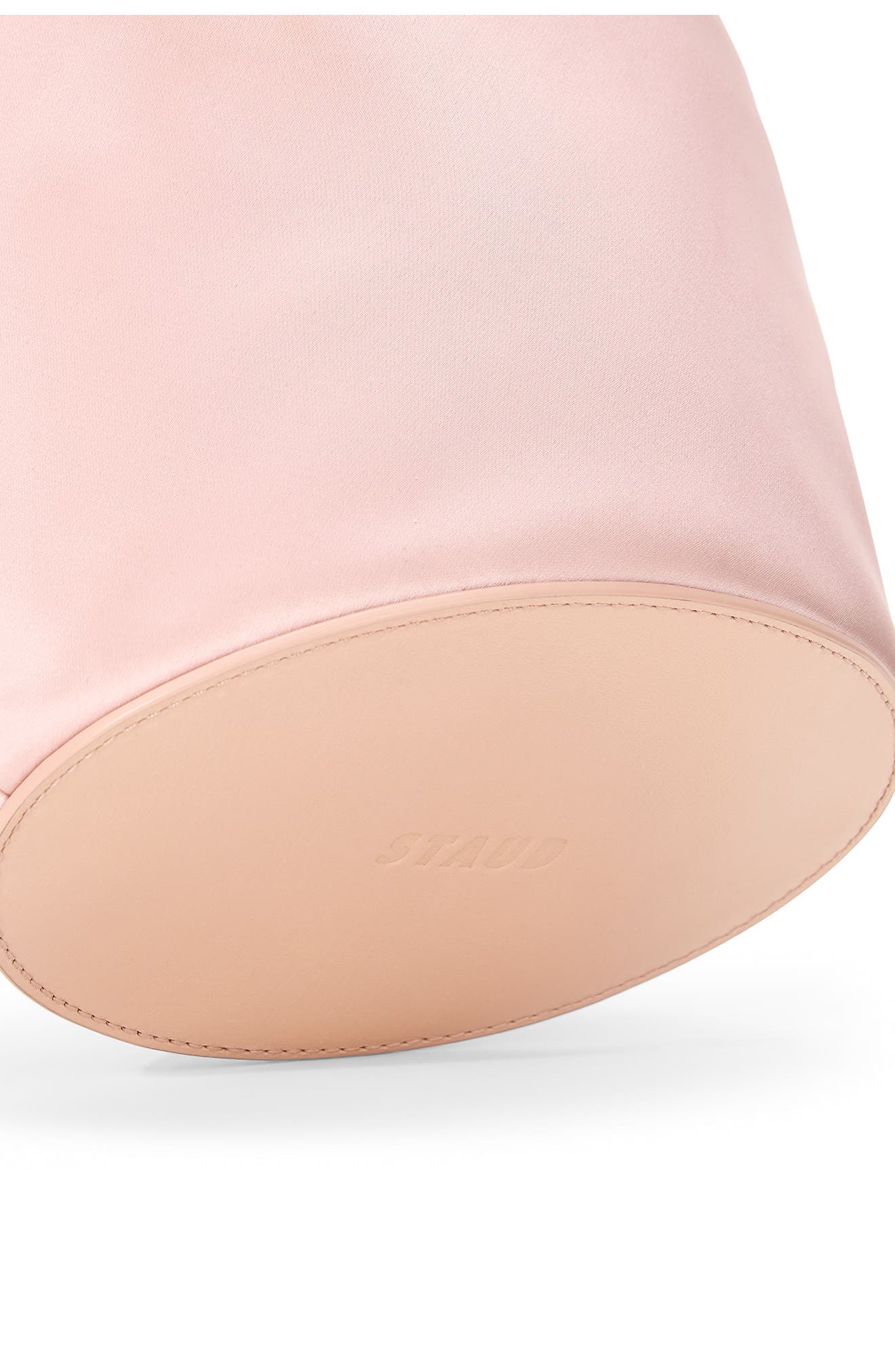 Lila Satin Mini Bucket Bag, Alternate, color, BLUSH