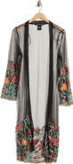 Forgotten Grace Embroidered Mesh Duster