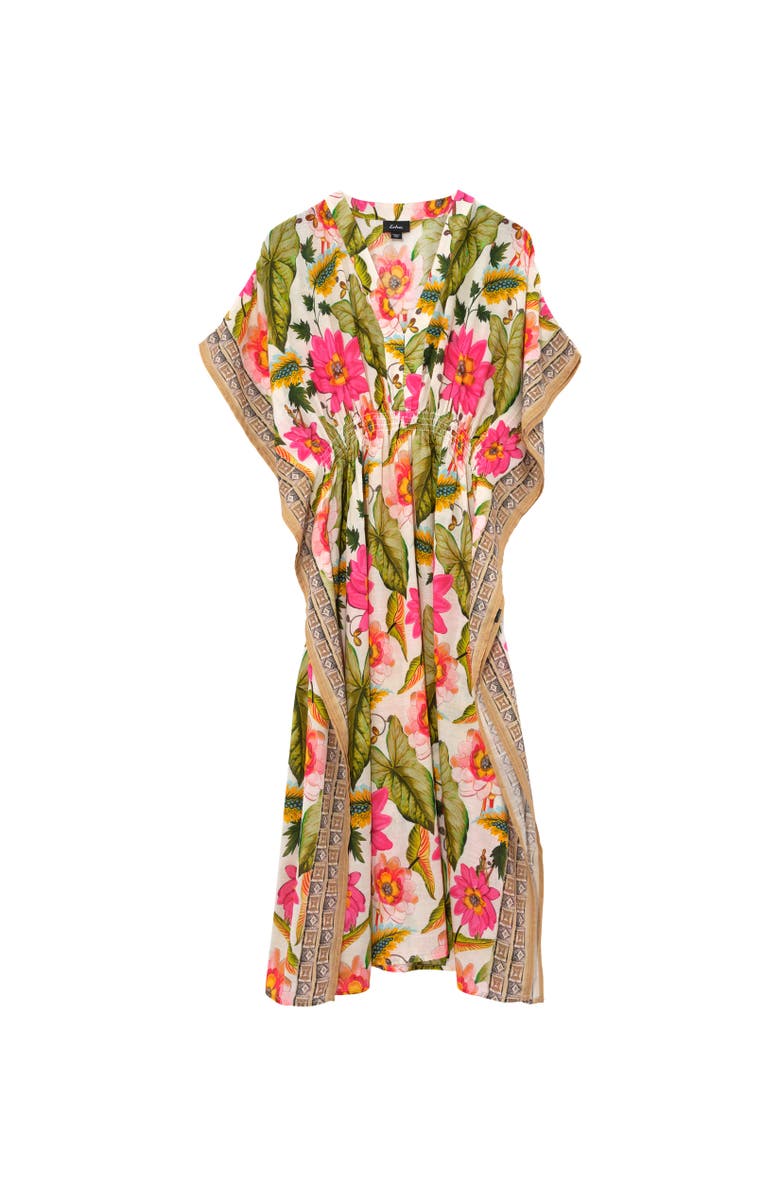 Echo Tile Floral Maxi Caftan, Main, color, 