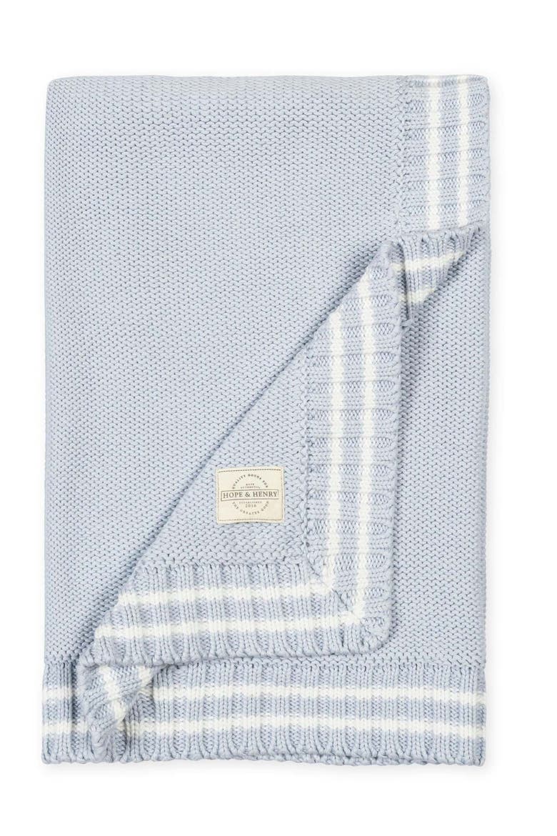 Baby Organic Cotton Peter Pan Collar 4-piece Gift Set, Alternate, color, Pale Blue